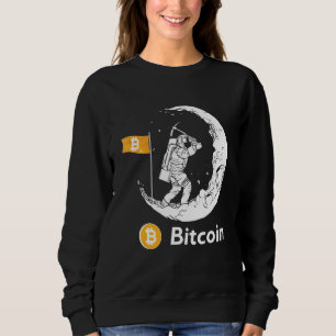 Bitcoin-mijnwerker-astronaut op de maan Btc-invest Trui