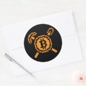 Bitcoin Mijnwerker BTC 8-Bit | Sticker (Envelop)