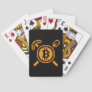 Bitcoin Miner BTC 8-Bit Speelkaarten