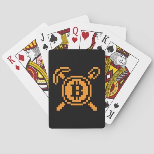 Bitcoin Miner BTC 8-Bit | Speelkaarten (Achterkant)