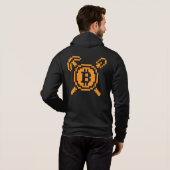 Bitcoin Miner BTC 8-Bit | Zip Hoodie (Achterkant volledig)