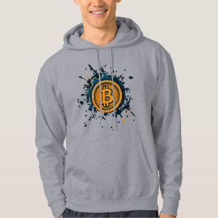 Bitcoin Miner in de ruimte - Gloeiend Astronaut De Hoodie