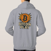 Bitcoin Miner in de ruimte - Gloeiend Astronaut De Hoodie (Achterkant)