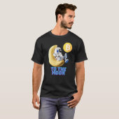 Bitcoin Miner Naar De Maan Blockchain Cryptocurren T-shirt (Voorkant volledig)