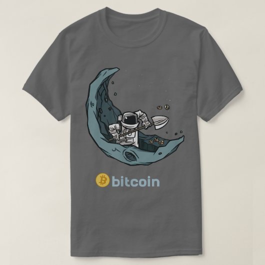 Bitcoin Mining Astronaut HODL BTC Cryptocurrency C T-shirt (Design voorkant)