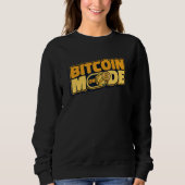 Bitcoin Mode On Blockchain Crypto Currency Bitcoin Trui (Voorkant)