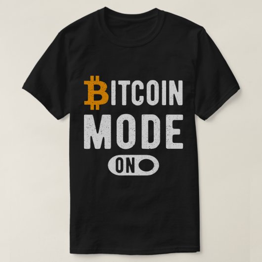 Bitcoin Mode Op BTC Crypto Mannen Gezegde 2 T-shirt (Design voorkant)