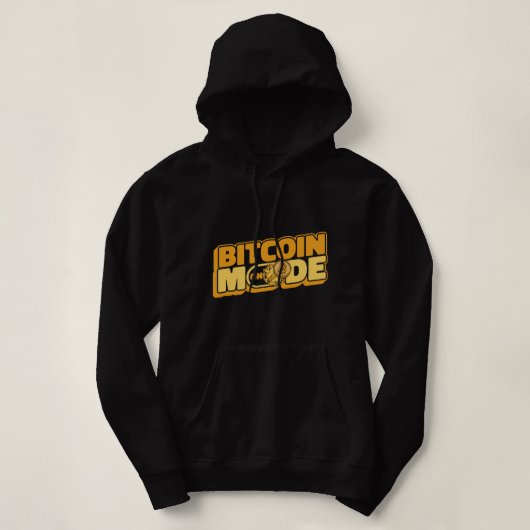 Bitcoin-modus op cryptocurrency blockchains hoodie (Design voorkant)