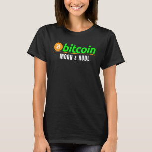 Bitcoin Moon & Hold Fun Bitcoin Blockchain Crypto T-shirt