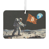 "Bitcoin Moon" Olie Schilderij #1 Luchtverfrisser (Achterkant)