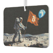"Bitcoin Moon" Olie Schilderij #1 Luchtverfrisser (Links)