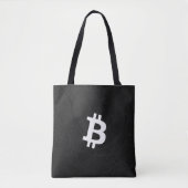 Bitcoin Neuron Black Tote Bag (Voorkant)