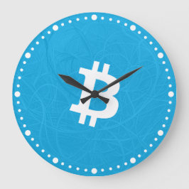 Bitcoin Neuron Blauw Grote Klok