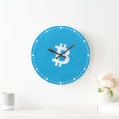 Bitcoin Neuron Blauw Grote Klok (Huis)