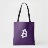 Bitcoin Neuron Dark Purple Tote Bag (Voorkant)