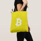 Bitcoin Neuron Geel Tote Bag (Dichtbij)