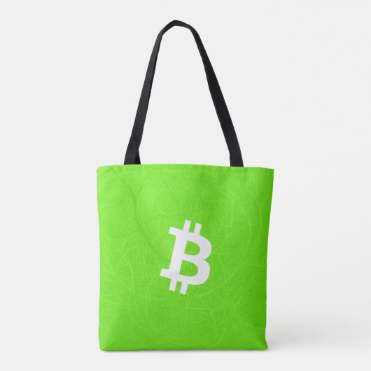 Bitcoin Neuron Green Tote Bag (Achterkant)