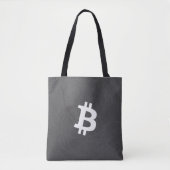 Bitcoin Neuron Grey Tote Bag (Voorkant)