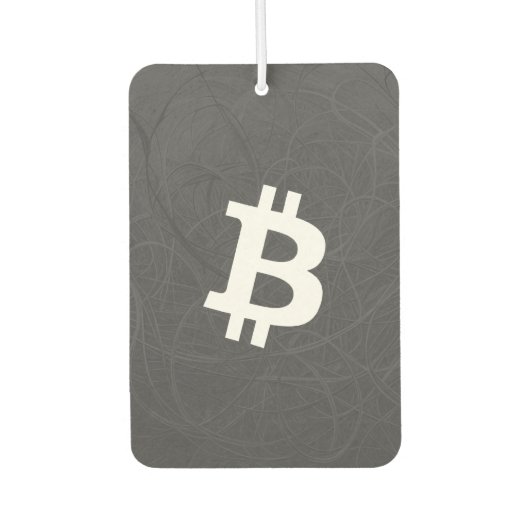 Bitcoin Neuron Grijs Luchtverfrisser (Voorkant)