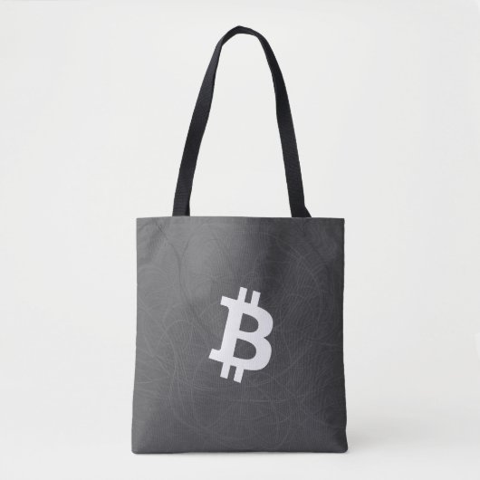 Bitcoin Neuron Grijs Tote Bag (Voorkant)