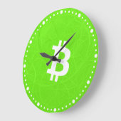 Bitcoin Neuron Groen Grote Klok (Hoek)