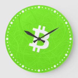 Bitcoin Neuron Groen Grote Klok