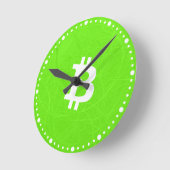 Bitcoin Neuron Groen Ronde Klok (Hoek)