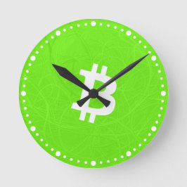 Bitcoin Neuron Groen Ronde Klok