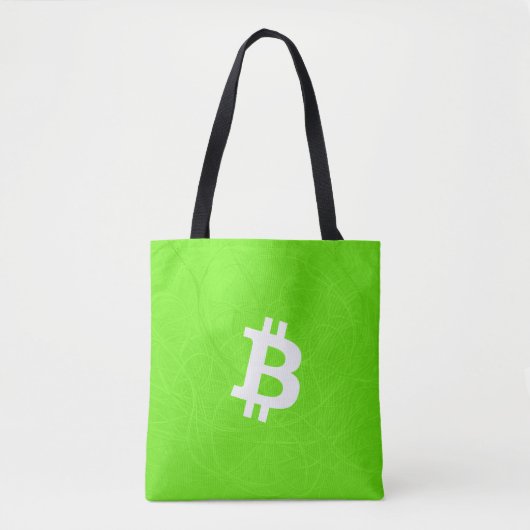 Bitcoin Neuron Groen Tote Bag (Voorkant)