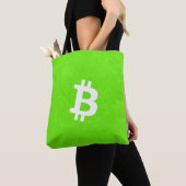 Bitcoin Neuron Groen Tote Bag (Dichtbij)