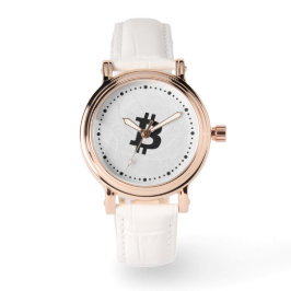 Bitcoin Neuron White Horloge