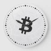Bitcoin Neuron Wit Grote Klok (Voorkant)