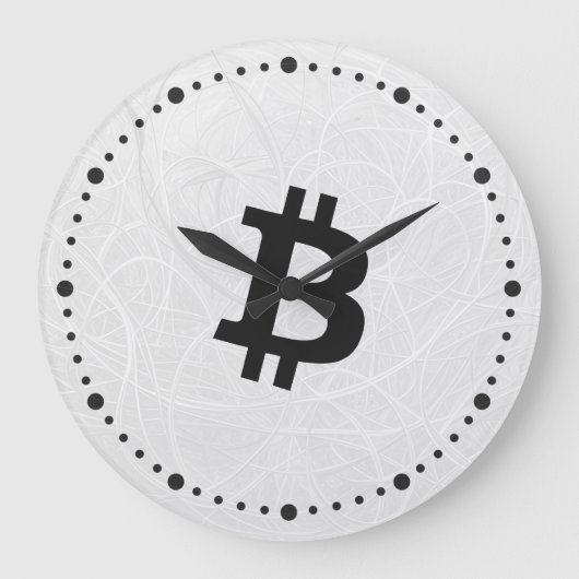 Bitcoin Neuron Wit Grote Klok (Voorkant)