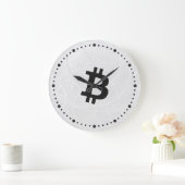 Bitcoin Neuron Wit Grote Klok (Huis)