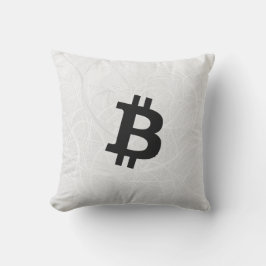 Bitcoin Neuron Wit Kussen