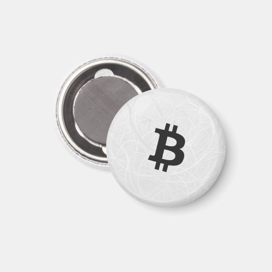 Bitcoin Neuron Wit Magneet (Voorkant / Achterkant)