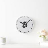 Bitcoin Neuron Wit Ronde Klok (Huis)