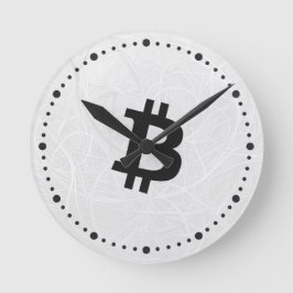 Bitcoin Neuron Wit Ronde Klok