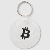 Bitcoin Neuron Wit Sleutelhanger (Voorkant)