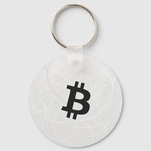 Bitcoin Neuron Wit Sleutelhanger (Voorkant)