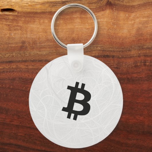 Bitcoin Neuron Wit Sleutelhanger (Achterkant)