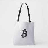 Bitcoin Neuron Wit Tote Bag (Voorkant)
