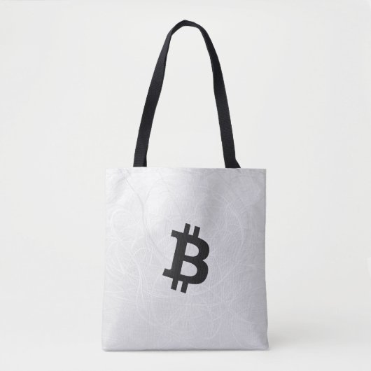 Bitcoin Neuron Wit Tote Bag (Voorkant)