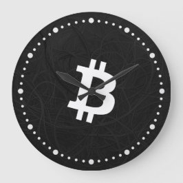 Bitcoin Neuron Zwart Grote Klok
