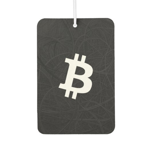 Bitcoin Neuron Zwart Luchtverfrisser (Voorkant)