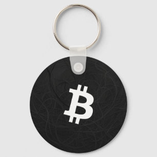 Bitcoin Neuron Zwart Sleutelhanger