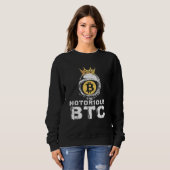 Bitcoin Notorious BTC Crown Mannen Vrouwen Trui (Voorkant volledig)