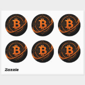 Bitcoin Orbitale Circuit Zegel Sticker (Vel)