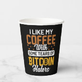 Bitcoin Papieren bekertje Bekers (Achterkant)