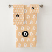 Bitcoin Peach Bad Handdoek (Insitu)